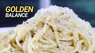 Cacio e Pepe with ONLY 3 INGREDIENTS  Pasta of the Month [upl. by Aierb729]