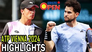 Dominic Thiem vs Luciano Darderi Round 1 Highlights  Vienna 2024 [upl. by Switzer]