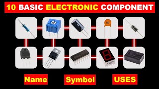 10 Basic Electronics Components and their functions TheElectricalGuy [upl. by Bocyaj920]