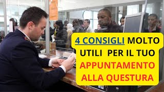 🎯 4 CONSIGLI PER EVITARE I PROBLEMI  APPUNTAMENTO ALLA QUESTURA PER IL PERMESSO DI SOGGIORNO [upl. by Nalyak]