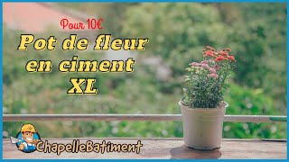 Comment faire un pot de fleur en ciment TUTO 👷🏻‍♂️🪴 [upl. by Oirad123]