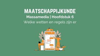 Maatschappijkunde  Massamedia  Hoofdstuk 6 [upl. by Nnylarak]