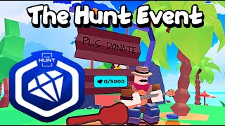 Pls Donate  How to Get Diamond Donor Badge amp Booth Roblox The Hunt Event [upl. by Loveridge]