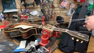 Restoration and neck reset of an old archtop [upl. by Odnumyer]