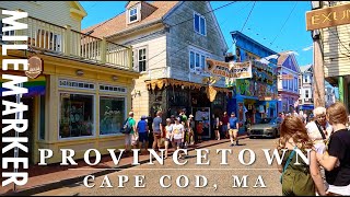 4K Commercial Street Cape Cod Provincetown MA 4K City Scenic Walk with Binaural 🎧 [upl. by Bonar]