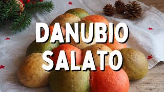 DANUBIO salato natalizio impasto lievitato salato farcito  Ricette di Natale [upl. by Minsat]