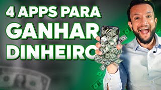 4 APLICATIVOS PARA GANHAR DINHEIRO EM 2024  RENDA EXTRA EM CASA [upl. by Anoid327]