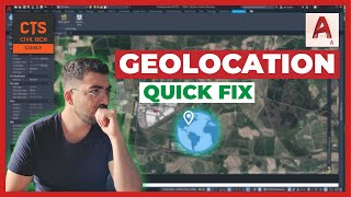 AutoCAD Geolocation  How to create quickly your site location plan [upl. by Adnouqal]