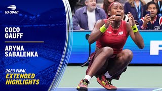 Coco Gauff vs Aryna Sabalenka Extended Highlights  2023 US Open Final [upl. by Carpio]