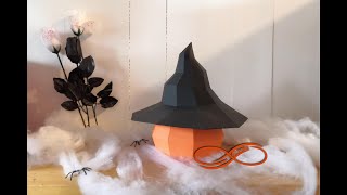 boite chapeau citrouille  pumpkin hat box [upl. by Buttaro]