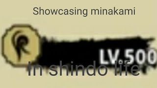 Showcasing Minakami in shindo life • Inspired by  mayushart • Roblox [upl. by Nohtiek]