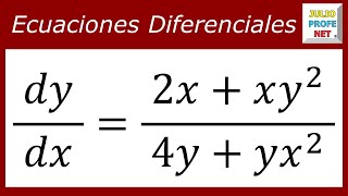 EC DIF POR VARIABLES SEPARABLES  Ejercicio 5 [upl. by Hanako]