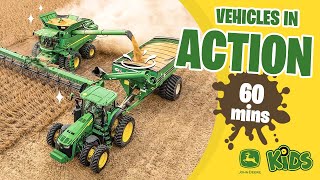 John Deere Kids  Real Tractors amp Farmers at Work with Music amp Song 👩🏽‍🌾 🚜 🎶 [upl. by Nennahs]