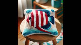 Nice thin seat cushion knitted crochet design cushion [upl. by Sosthenna]