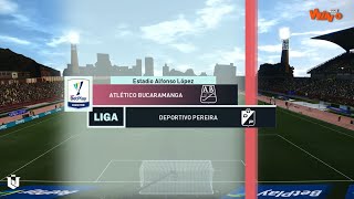 Bucaramanga vs Deportivo Pereira ● Liga Betplay 2024 ● Pes 2021 [upl. by Vladamar]