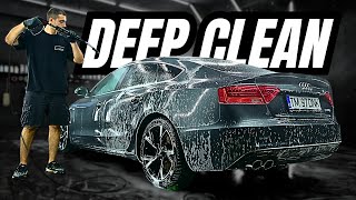 Audi A5 Interior Detailing amp Foam Wash  Car Detailing [upl. by Andromeda403]