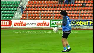 Maradona calentamiento HD  Copa uefa  wettingen 0 Napoli 0 1989 [upl. by Westney460]