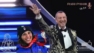 Federica Brignone a Sanremo 2024 Radio PugginiOnAir [upl. by Antonina]