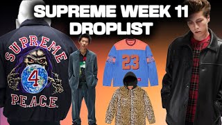 SUPREME WEEK 11 DROP LIST [upl. by Harelda708]