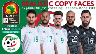 PES2021PS4 Copy Faces Algérie DZ 100 Modélisée  Lien Download [upl. by Hube]