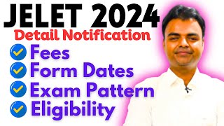 JELET 2024 Syllabus Exam Pattern Fees Jadavpur BTech Admission After Diploma in Hindi [upl. by Nitsej]