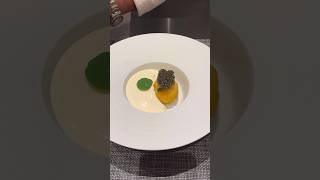 Fried egg with Parmigiano cheese foam by chef Edgar Panchernikov [upl. by Cuthbertson659]