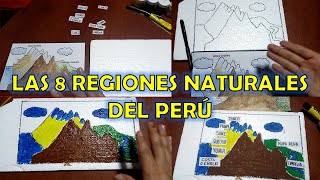 PROYECTO LAS 8 REGIONES NATURALES  MAQUETA EN TECNOPOR Y TÉMPERAS  PROF EDINSON LLAMPASI [upl. by Laitselec350]