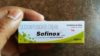 Sofinox Cream Uses Hindi  Sofinox cream  Sodium Fusidate Cream  Fusidate cream [upl. by Onitsoga]