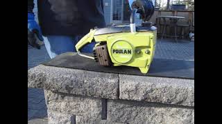 Poulan 306A Original Yellow Green Paint Chainsaw Power Head Jan 2022 [upl. by Sammie]