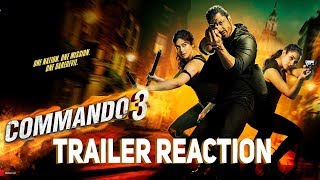 Commando 3 Trailer Reaction  Vidyut Jammwal Adah Sharma Angira Dhar Gulshan Devaiah [upl. by Kcinemod11]