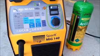 MIG Welding 140a  GYS SmartMIG 142 Présentation [upl. by Alva]