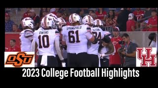 Oklahoma State vs Houston Football Game Highlights 11 18 2023 [upl. by Ecneret]