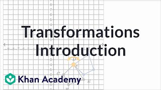 Introduction to transformations  Transformations  Geometry  Khan Academy [upl. by Yerggoeg]