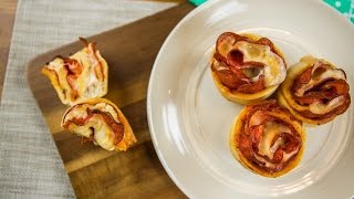 Tesco recepty  Růžičkové pizza muffiny se salámem a sýrem [upl. by Gusella]