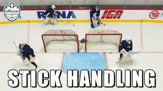 Play the puck better with these 3 Drills  Ice Hockey Goalies  Dahan Goaltending Episode 10 [upl. by Nikaniki]