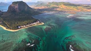 Underwater Waterfall amp Le Morne in Mauritius  4k HDR HLG [upl. by Mabel940]