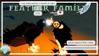 SUS player on FEATHER FAMILY  Roblox Feather Family [upl. by Valora263]