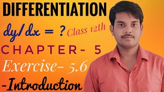 Differentiation ChapterExercise 56 introduction । Derivatives of Functions in Parametric Forms । [upl. by Yenahs]