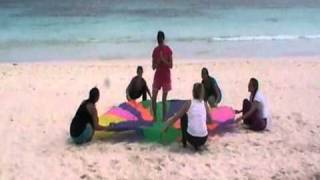 Parachute Yoga on Tulum Beach [upl. by Varhol]