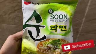 Nongshim Soon veggie ramen review amp how to cook it in HindiKorean veg ramenkorean food like kdrama [upl. by Harriet185]