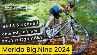 Merida BigNine 2024 im Test  Sind 100 mm Federweg noch zeitgemäß [upl. by Themis]