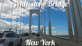 NYC Driving  Grand Central Pkwy  Whitestone Bridge  City Island NY [upl. by Nata]