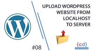 Upload WordPress from localhost to server  wordpress tutorial for beginners  8 [upl. by Jerold]