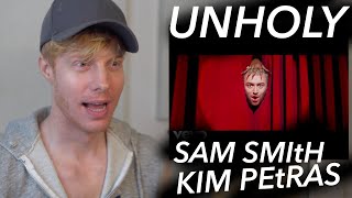 UNHOLY SAM SMITH KIM PETRAS REACTION [upl. by Agnese]