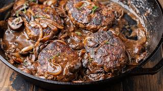 Salisbury Steak  The Insanely Delicious Inexpensive quotSteakquot Dinner [upl. by Dru]