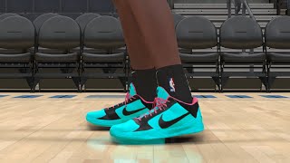 NBA 2K24 Next Gen Shoe Creator  Nike Kobe 5 PE quotDeMar DeRozanquot [upl. by Ellingston]