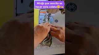 que sencillo es hacer esta coleta diy coser sewing costura sew [upl. by Ardnnek346]