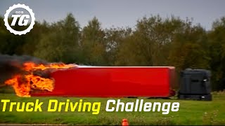 Truck Driving Challenge Part 2 Alpine Course Race  Top Gear  BBC [upl. by Cesaria]