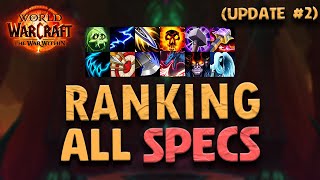 TWW  Progressive Tierlist Update 2  Weekly Change  ALL SPECS amp CLASSES [upl. by Aliuqaj589]