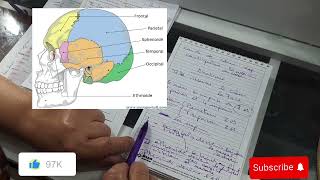 terminologie médical lanatomie du crâne première partie  soins infirmiers [upl. by Dnalel]